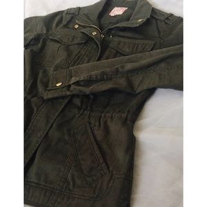 Army green utility jacket